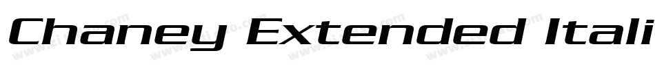 Chaney Extended Italic字体转换